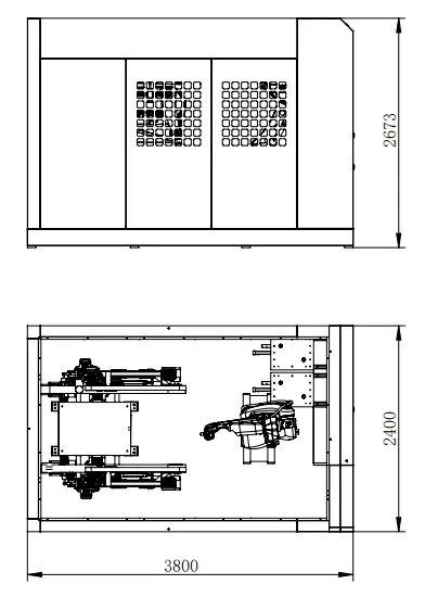 Layout Plan Diagram for HLD35-F4-G2 Equipment