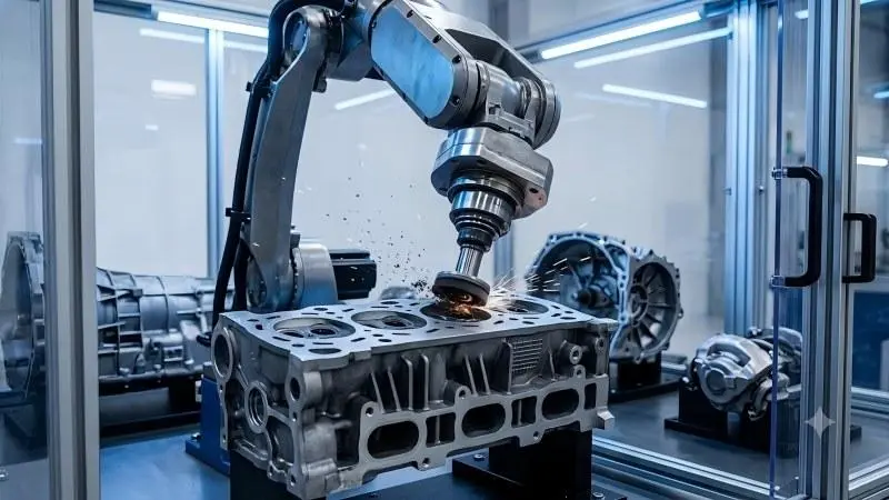 Máquina de desbarbado automotriz de precisión que rectifica piezas para cumplir con los estándares del OEM