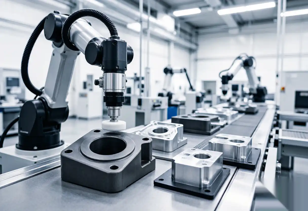 Heavy-duty automatic polishing machine designed for high-volume die-cast components