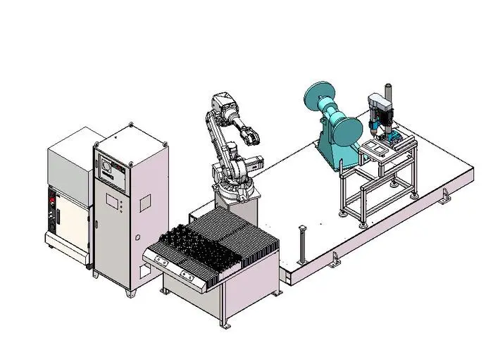 ABB robot deburring iron casting on HLD20 grinding cell