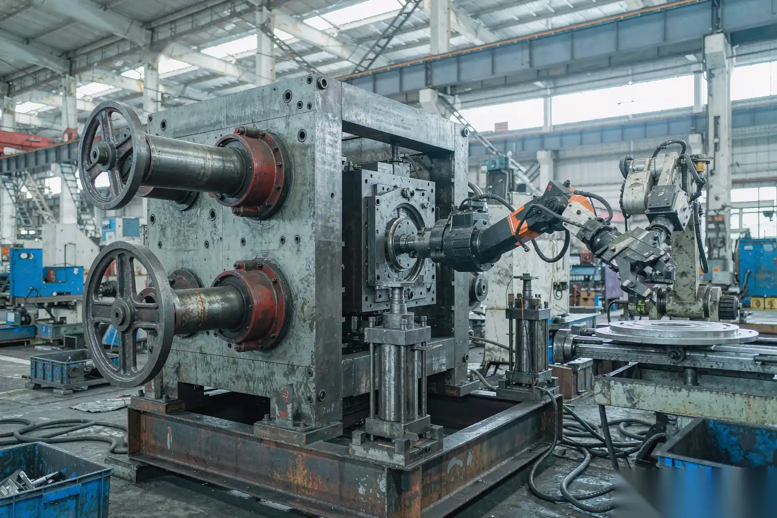 Production counter showing die casting cycle time tracking