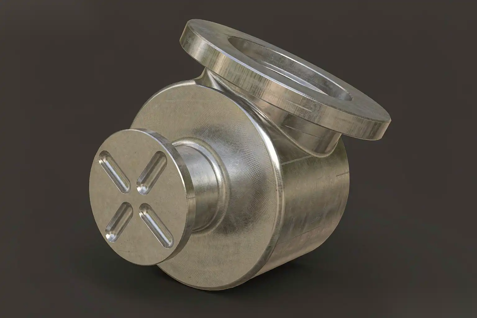 Machined die cast valve body with sealing face prepared