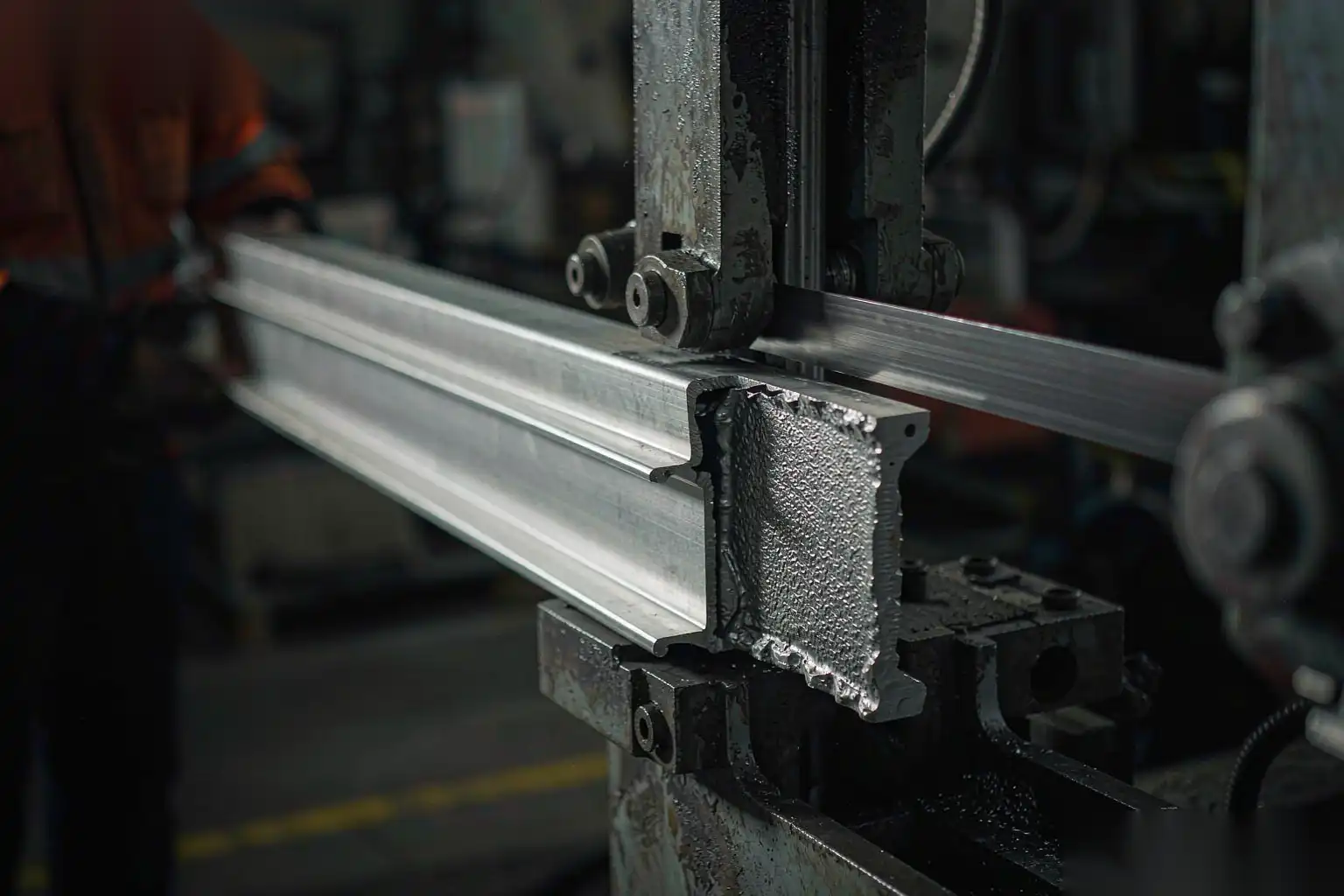 Automated trimming press line removing gates from die castings