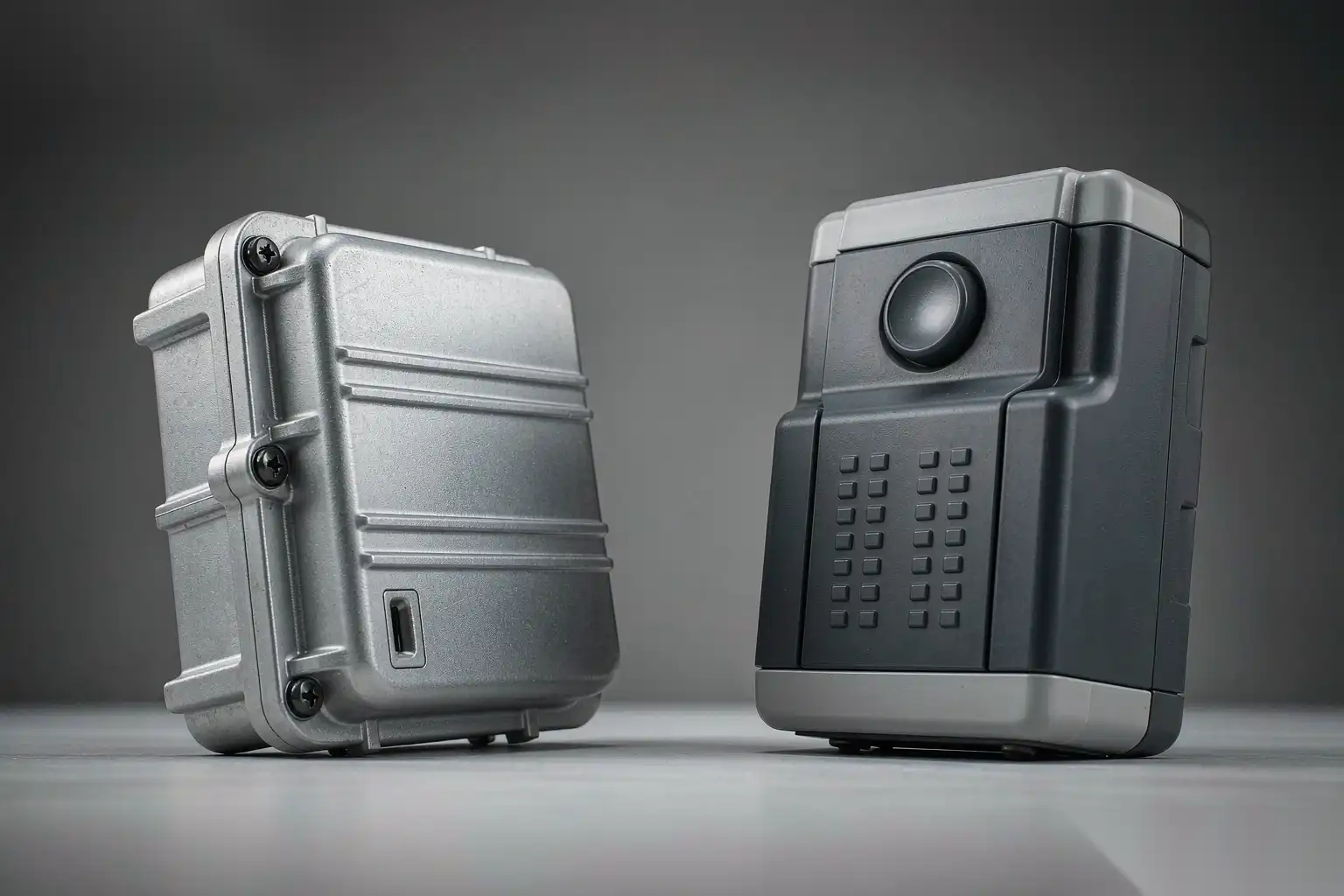 Injection moulded plastic product housings compared with die casting