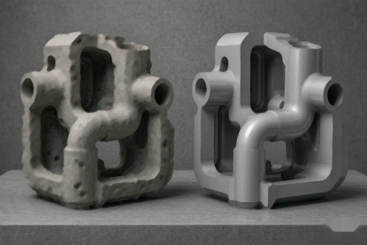 Comparison of hand-rammed faucet cores versus automatically shot uniform cores