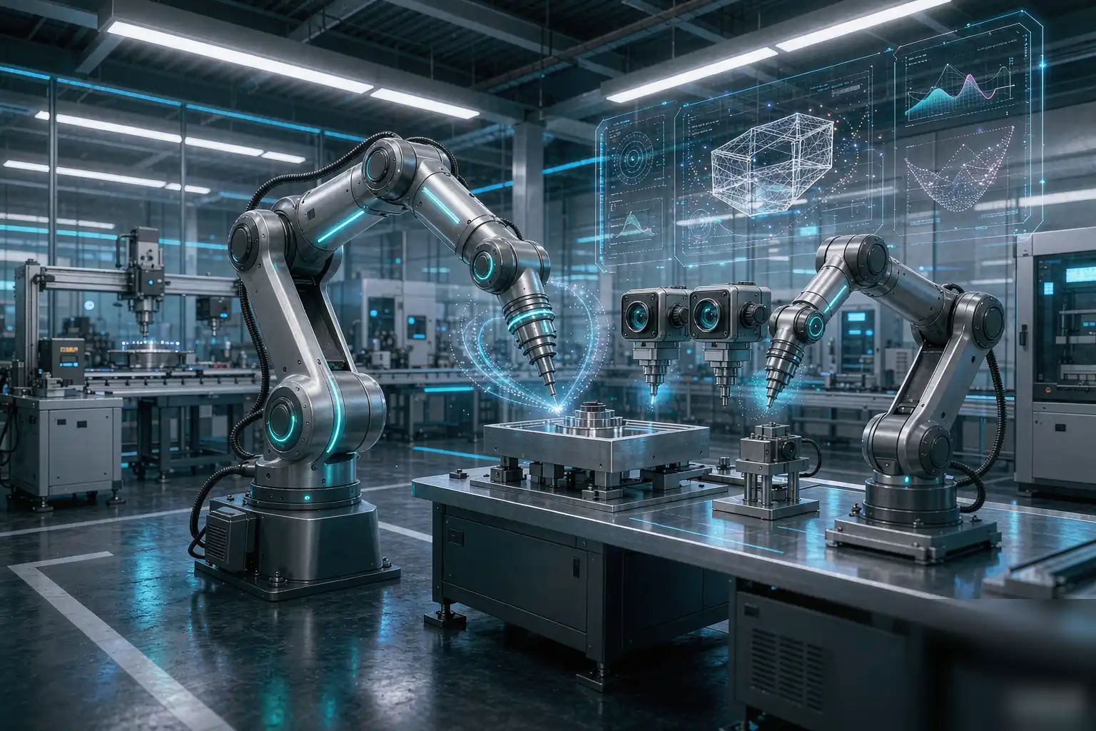 Línea de acabado robótico automatizada del futuro