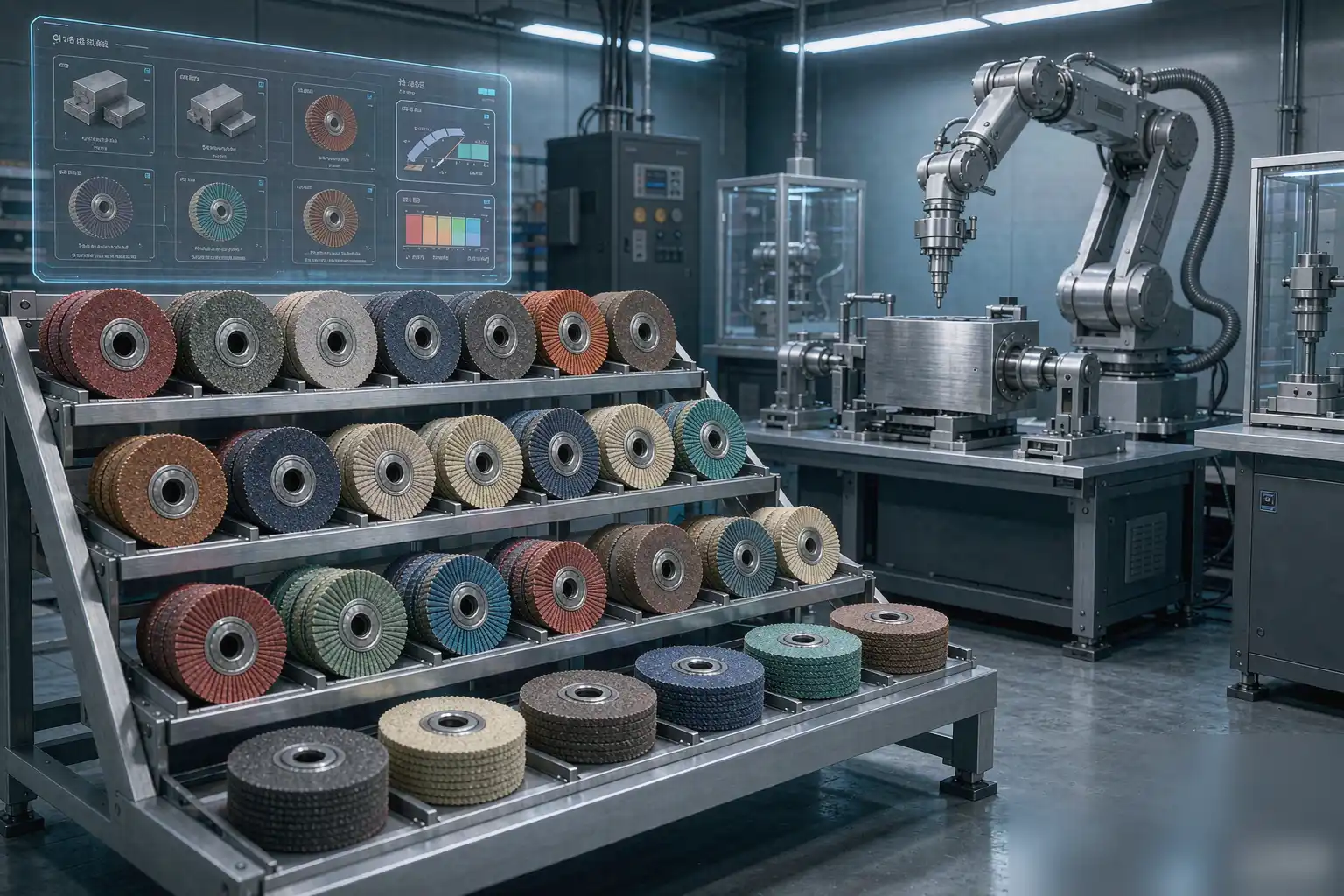 Grinding wheels of different specifications for robotic applications