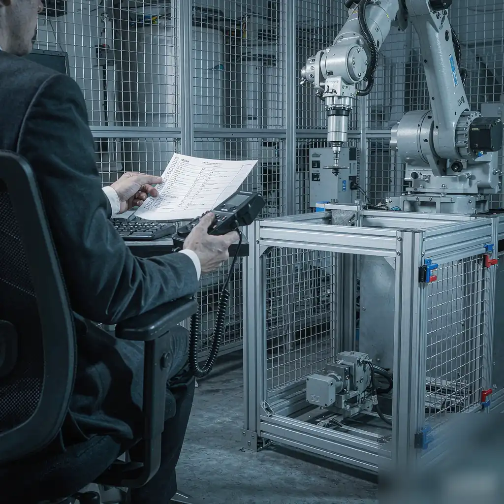 Cómo configurar una celda de rectificado robótico: proceso paso a paso — vista del proceso
