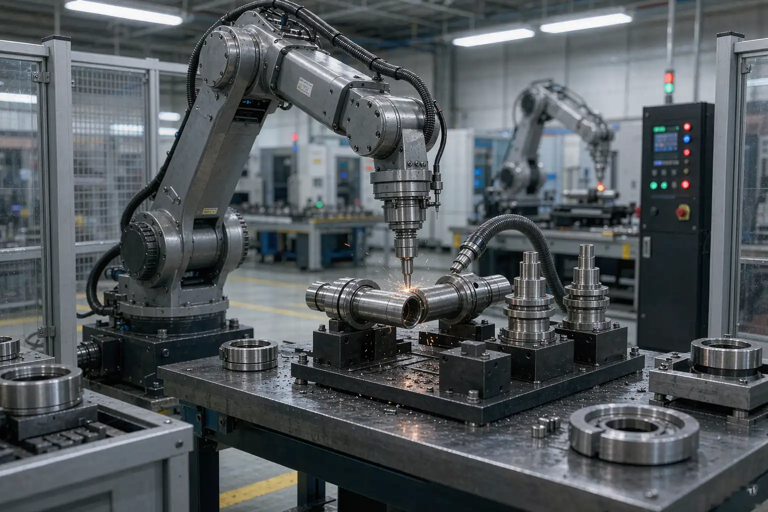 Acabado en fabricación de herramientas: Soluciones automatizadas de desbarbado — vista del proceso