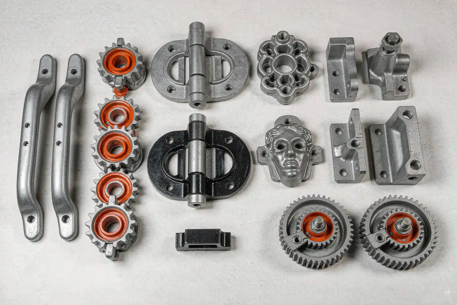 Selection of zinc die-cast parts for different applications